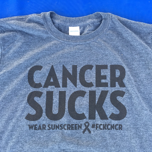 "CANCER SUCKS / WEAR SUNSCREEN" Tshirt